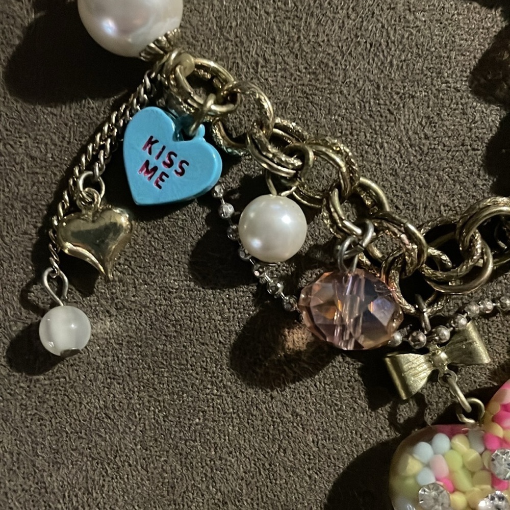 Vintage Betsy Johnson candy land gummie bear bracelet - Picture 2 of 5
